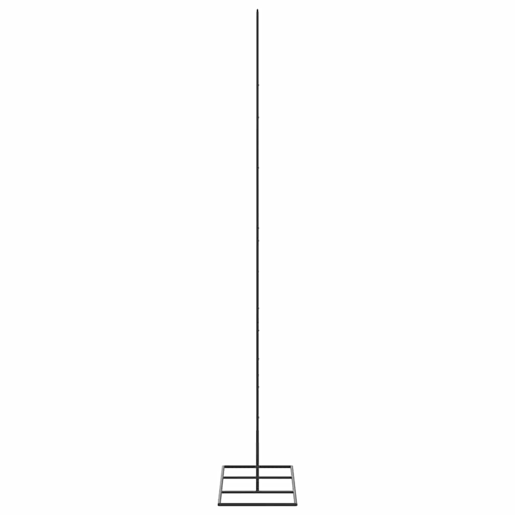 dekorativt juletræ 150 cm metal sort