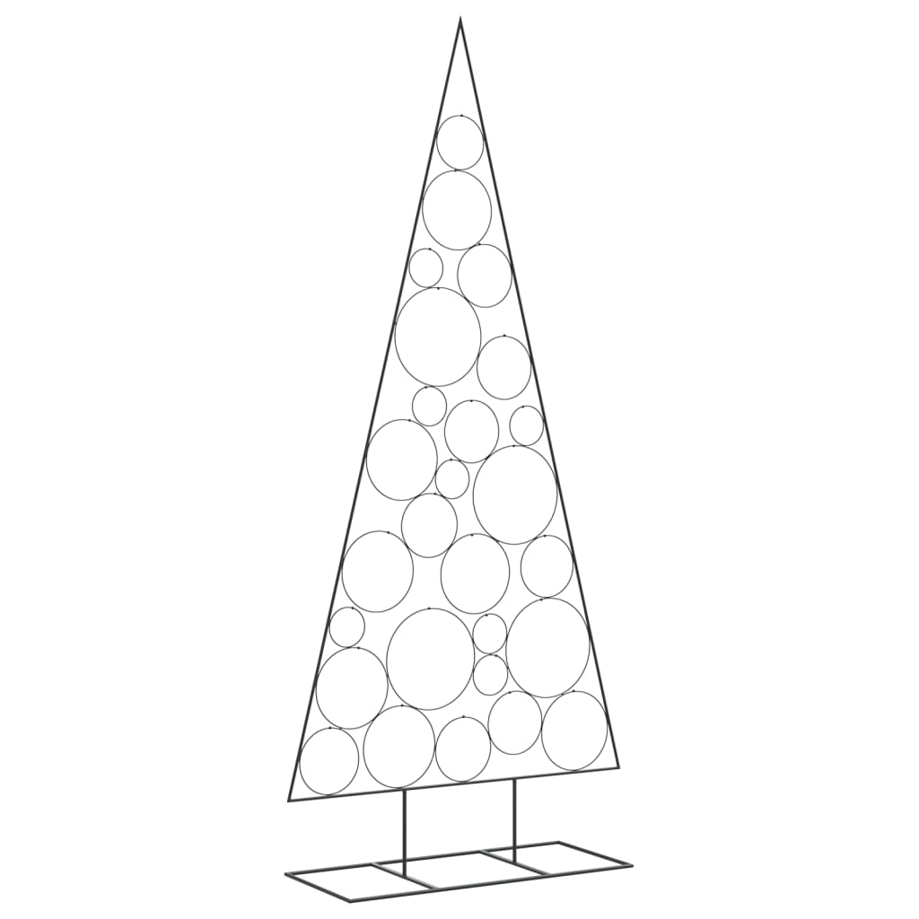 dekorationstræ 210 cm metal sort