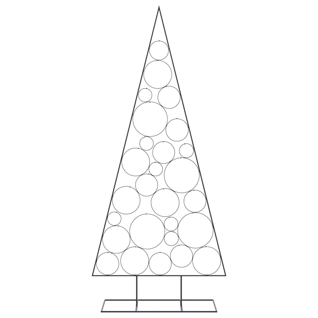 dekorationstræ 210 cm metal sort