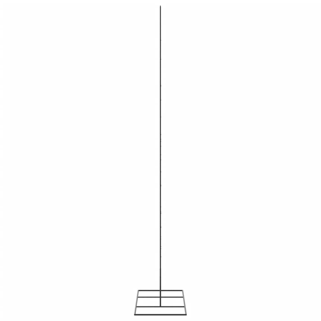 dekorationstræ 210 cm metal sort