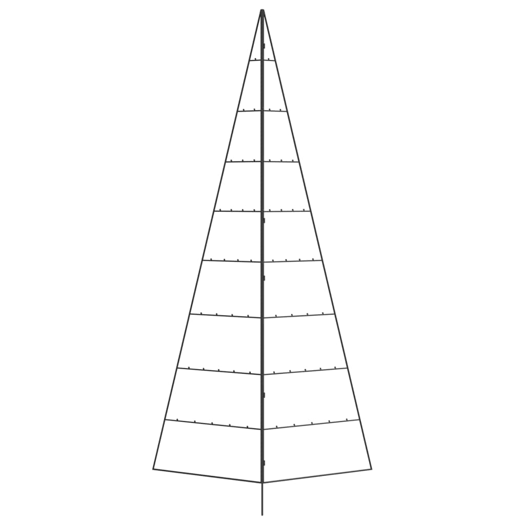 dekorationstræ 210 cm metal sort