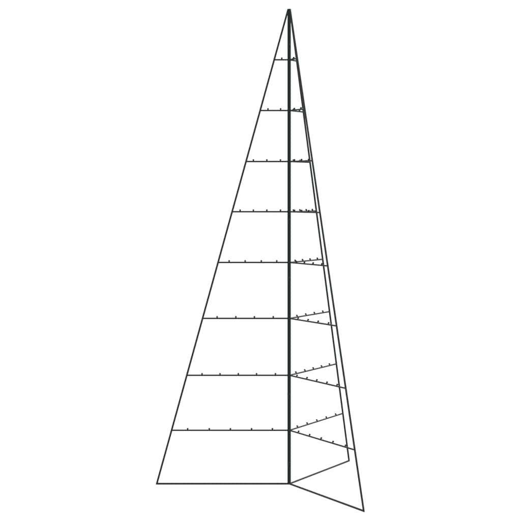 dekorationstræ 210 cm metal sort