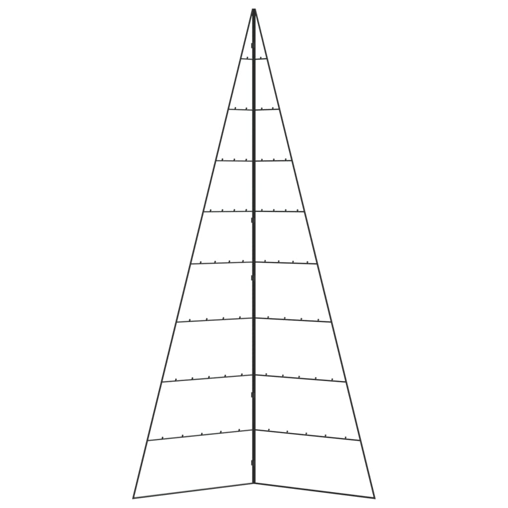 dekorationstræ 210 cm metal sort