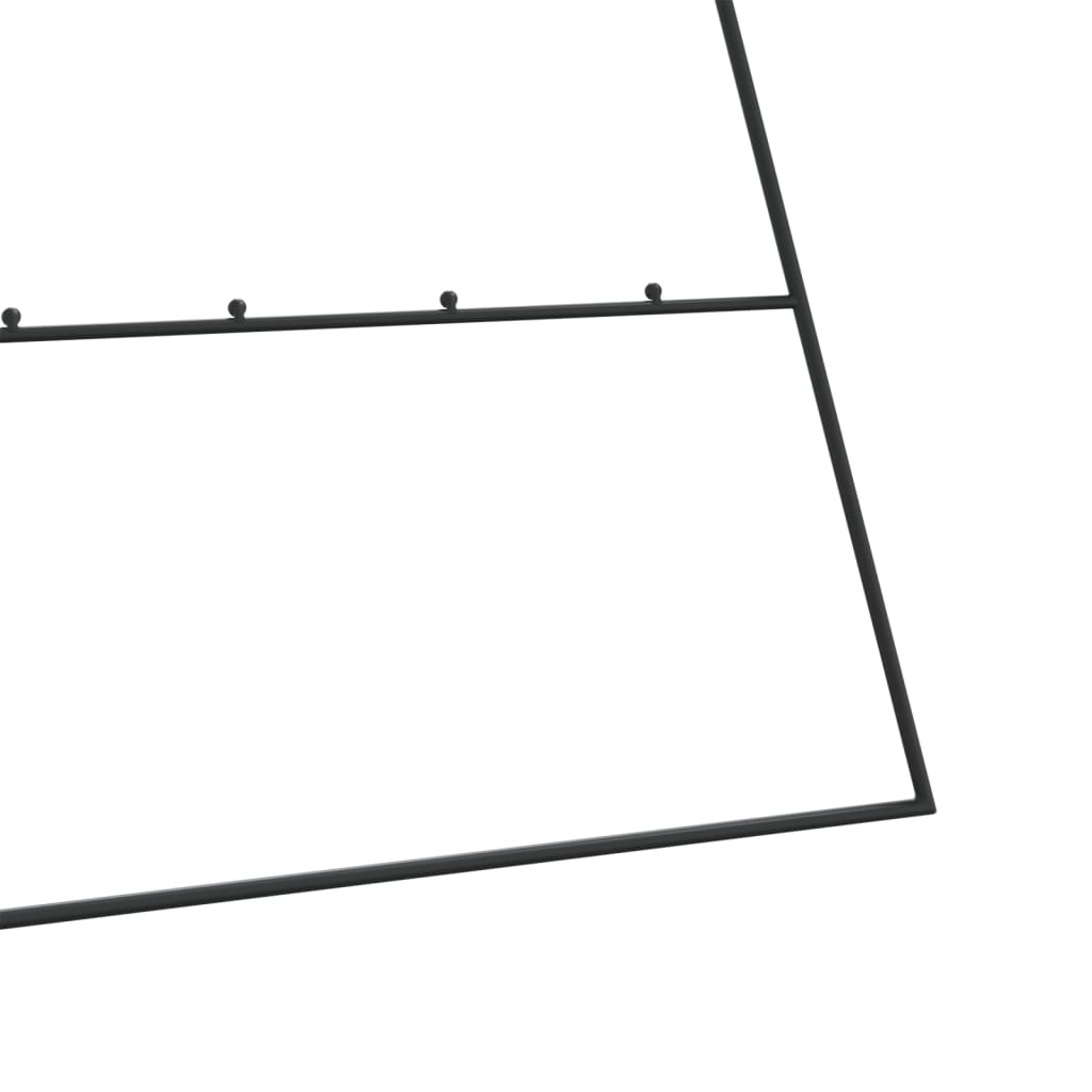 dekorationstræ 210 cm metal sort