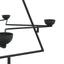 dekorativt juletræ 75 cm metal sort