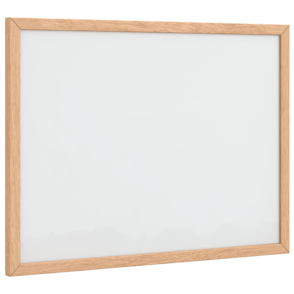 magnetisk whiteboardtavle med ramme af massivt fyrretræ 40x30cm