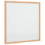 magnetisk whiteboardtavle med ramme af massivt fyrretræ 40x40cm