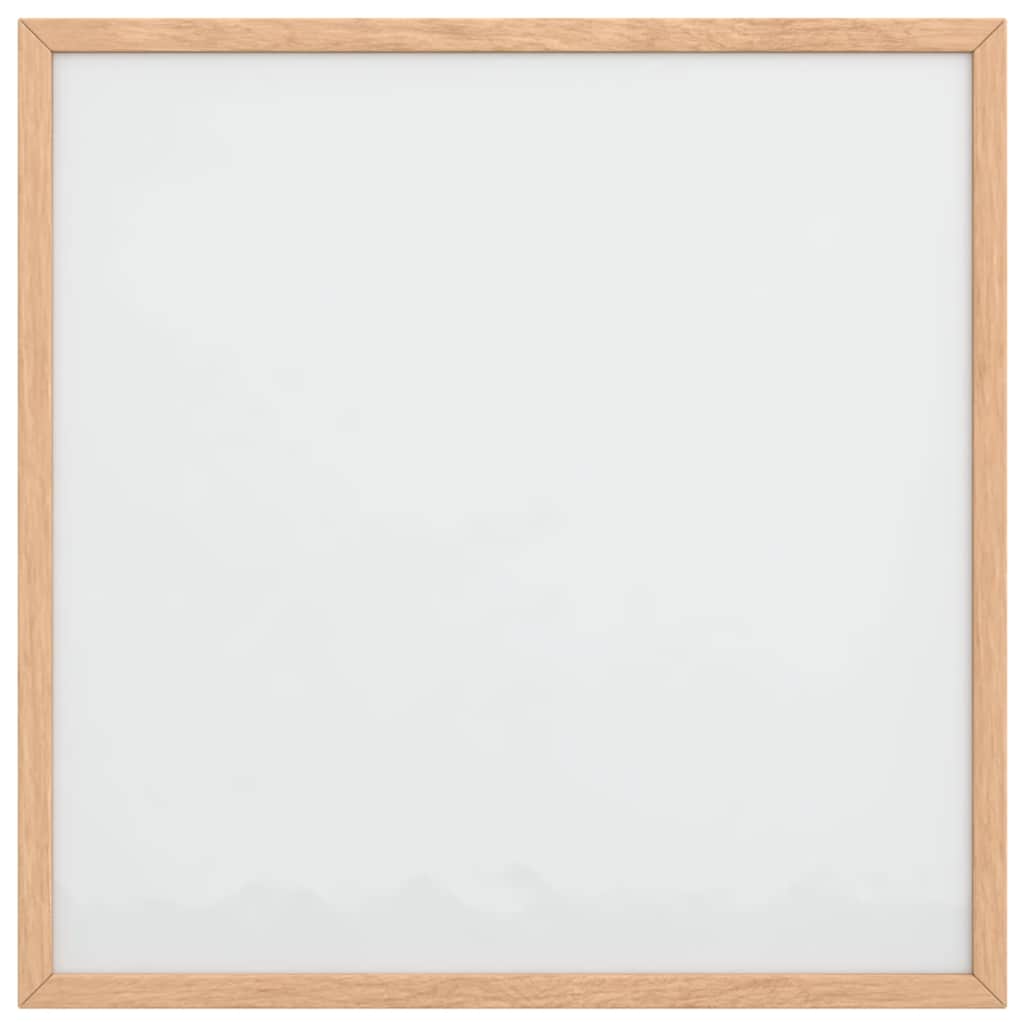 magnetisk whiteboardtavle med ramme af massivt fyrretræ 40x40cm