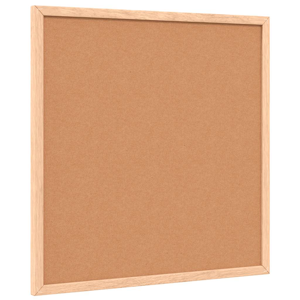 magnetisk whiteboardtavle med ramme af massivt fyrretræ 40x40cm