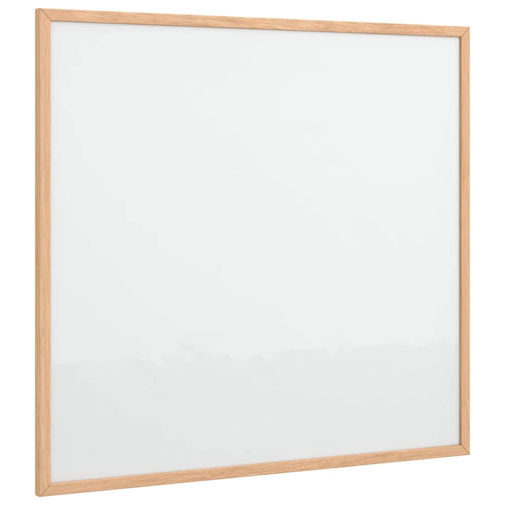 magnetisk whiteboardtavle med ramme i massivt fyrretræ 60x55 cm