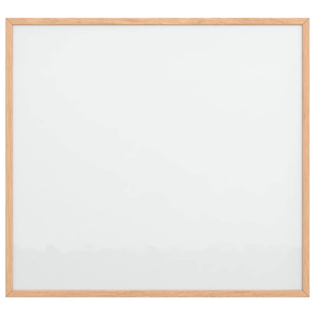 magnetisk whiteboardtavle med ramme i massivt fyrretræ 60x55 cm