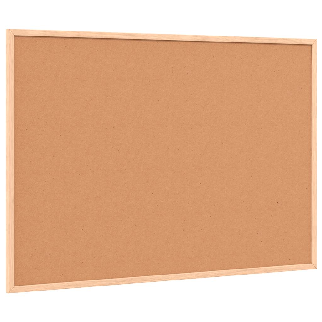 magnetisk whiteboardtavle med ramme i massivt fyrretræ 80x55 cm