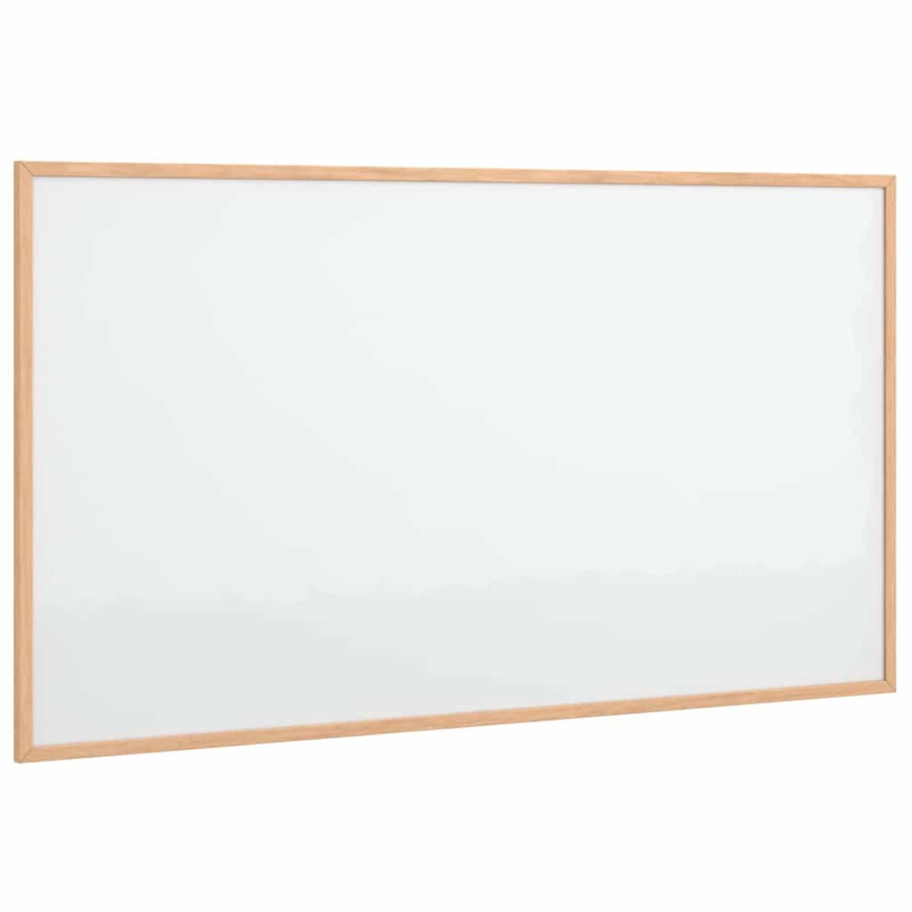 magnetisk whiteboardtavle med ramme i massivt fyrretræ 100x55 cm