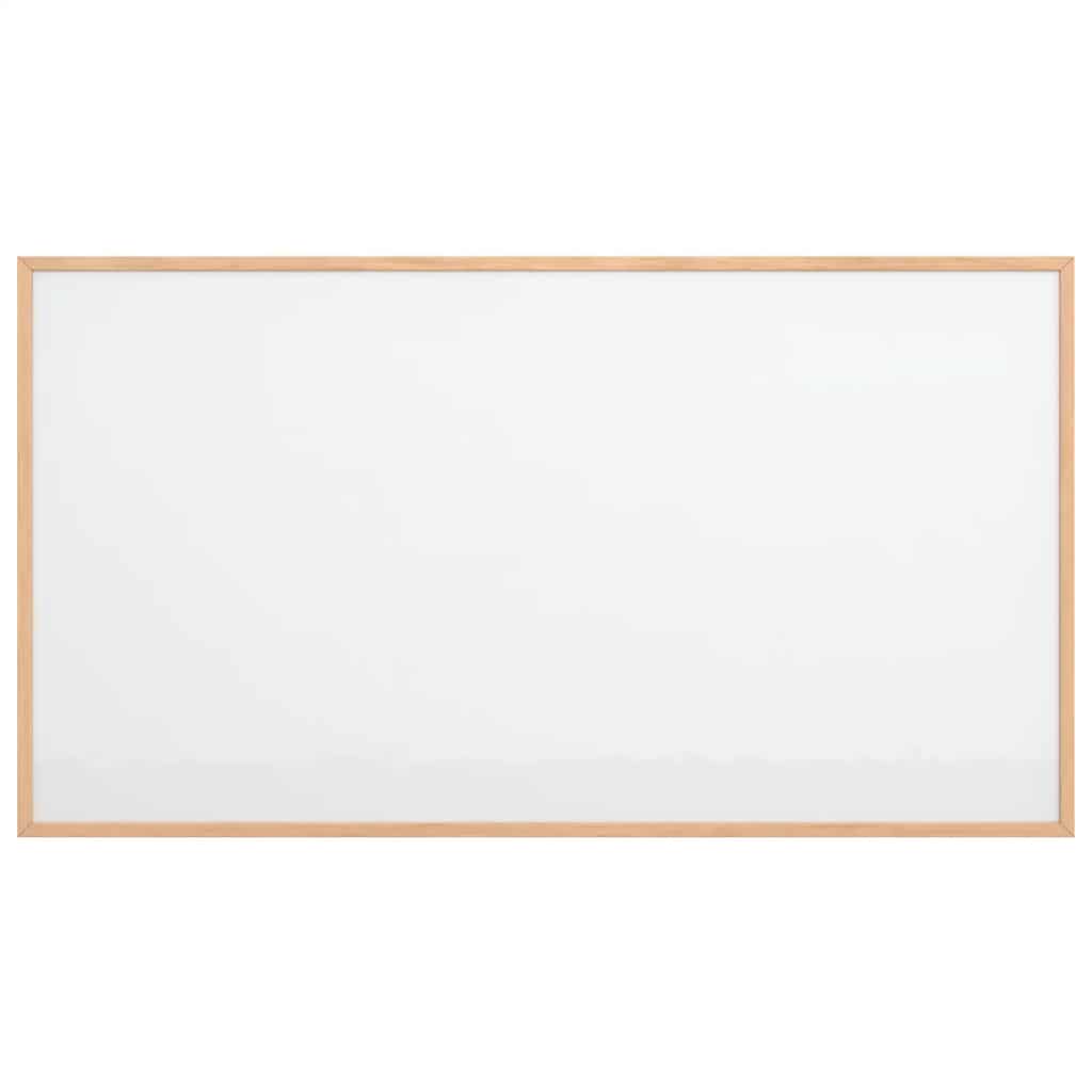magnetisk whiteboardtavle med ramme i massivt fyrretræ 100x55 cm