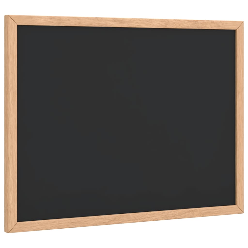 kridttavle med ramme af massivt fyrretræ 40x30 cm sort