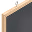 kridttavle med ramme af massivt fyrretræ 40x30 cm sort