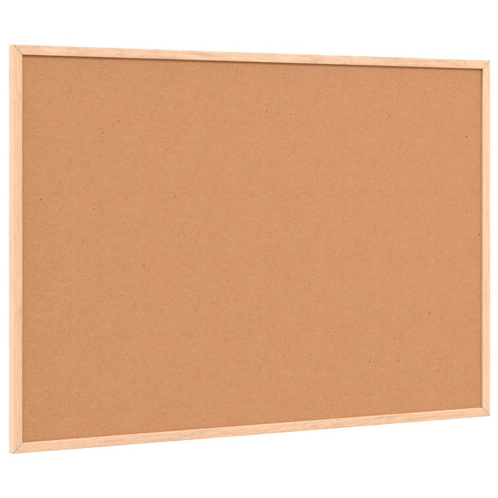 tavle med ramme af massivt fyrretræ sort 80x55 cm