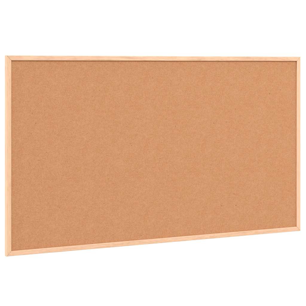 tavle med ramme af massivt fyrretræ sort 100x55 cm