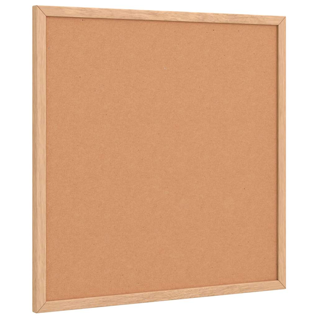 korktavle med ramme af massivt fyrretræ 40x40 cm