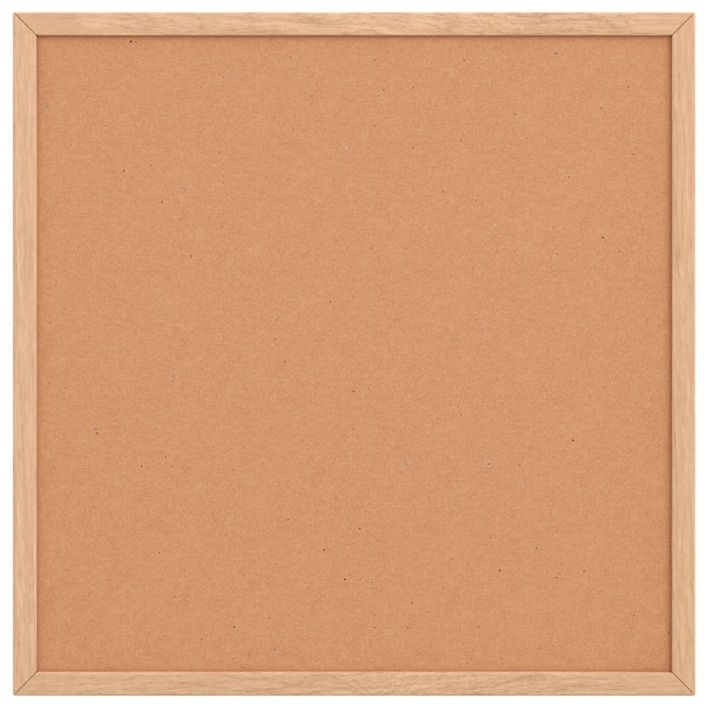 korktavle med ramme af massivt fyrretræ 40x40 cm