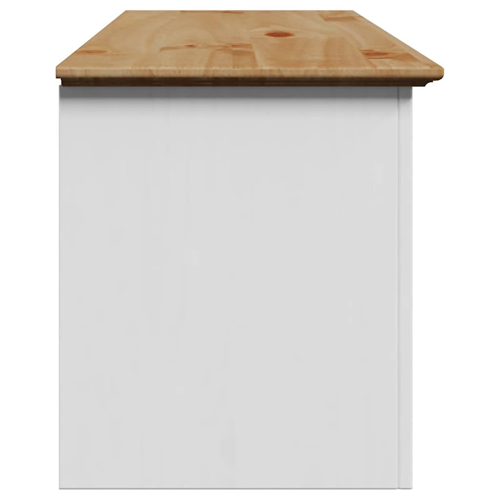 gangbænk BODO 114x40x45 cm hvid og brun