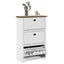 skoreol BODO 80x35x118 cm hvid og brun