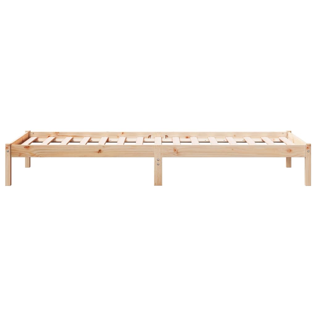 ekstra lang sengeramme uden madras 80x210 cm massivt fyrretræ