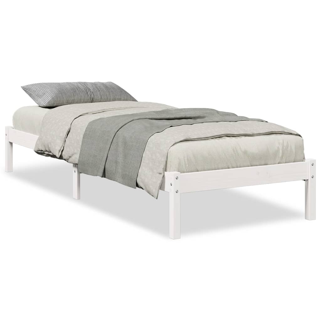 ekstra lang sengeramme uden madras 80x210 cm massivt fyrretræ