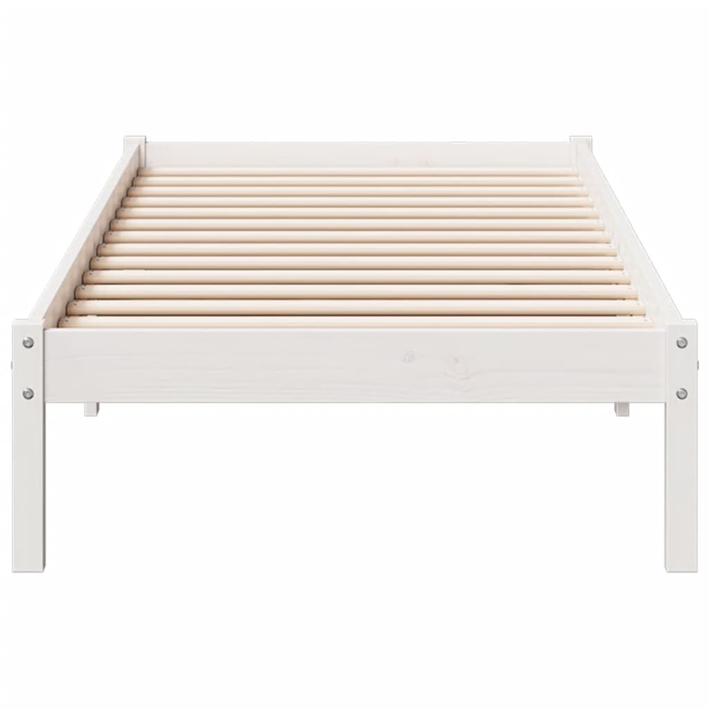 ekstra lang sengeramme uden madras 80x210 cm massivt fyrretræ