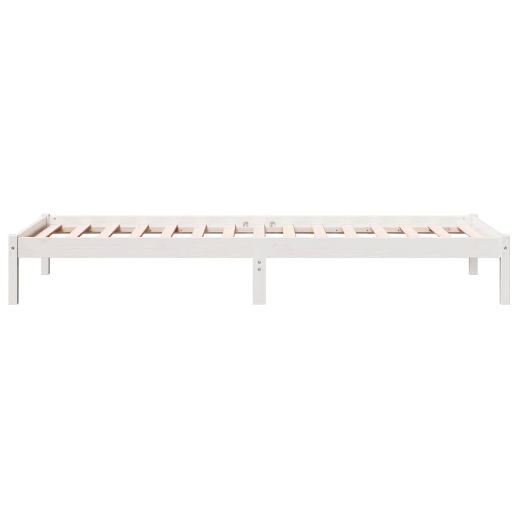 ekstra lang sengeramme uden madras 80x210 cm massivt fyrretræ