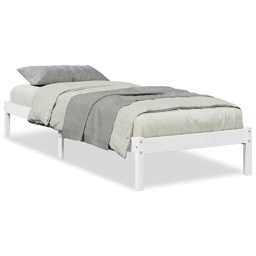 ekstra lang sengeramme uden madras 90x210 cm massivt fyrretræ