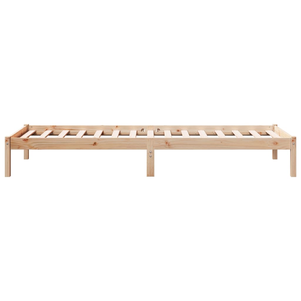 ekstra lang sengeramme uden madras 100x210 cm massivt fyrretræ