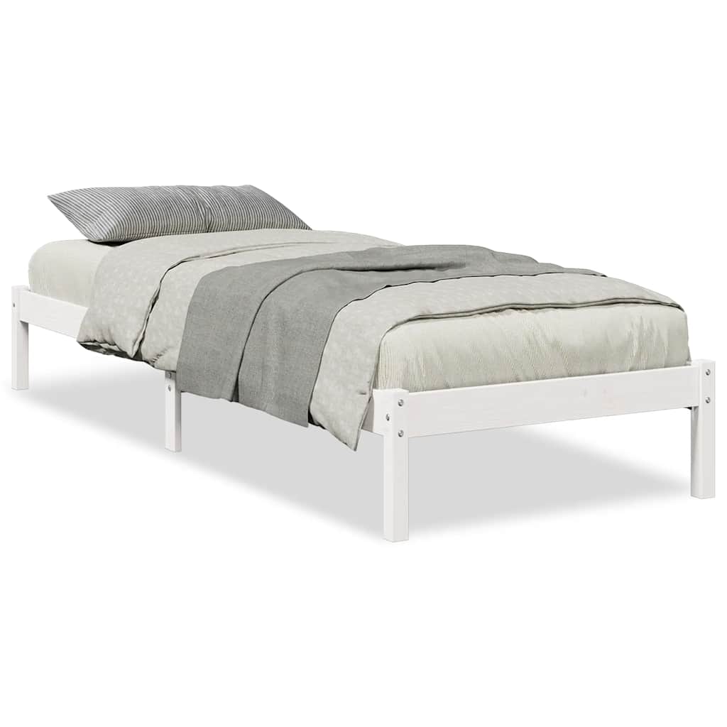 ekstra lang sengeramme uden madras 100x210 cm massivt fyrretræ