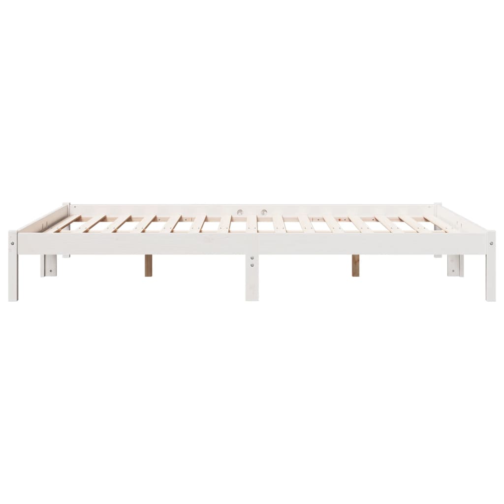 ekstra lang sengeramme uden madras 160x210 cm massivt fyrretræ