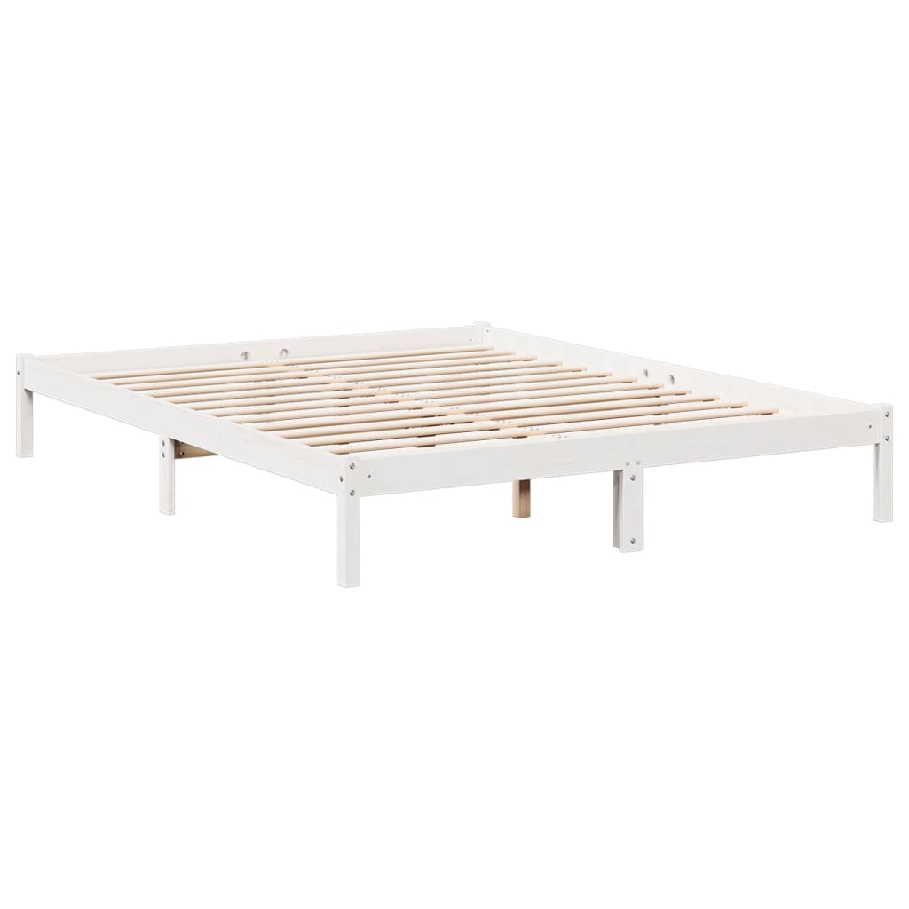 ekstra lang sengeramme uden madras 160x210 cm massivt fyrretræ