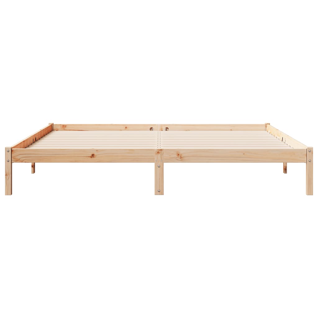 ekstra lang sengeramme uden madras 180x210 cm massivt fyrretræ