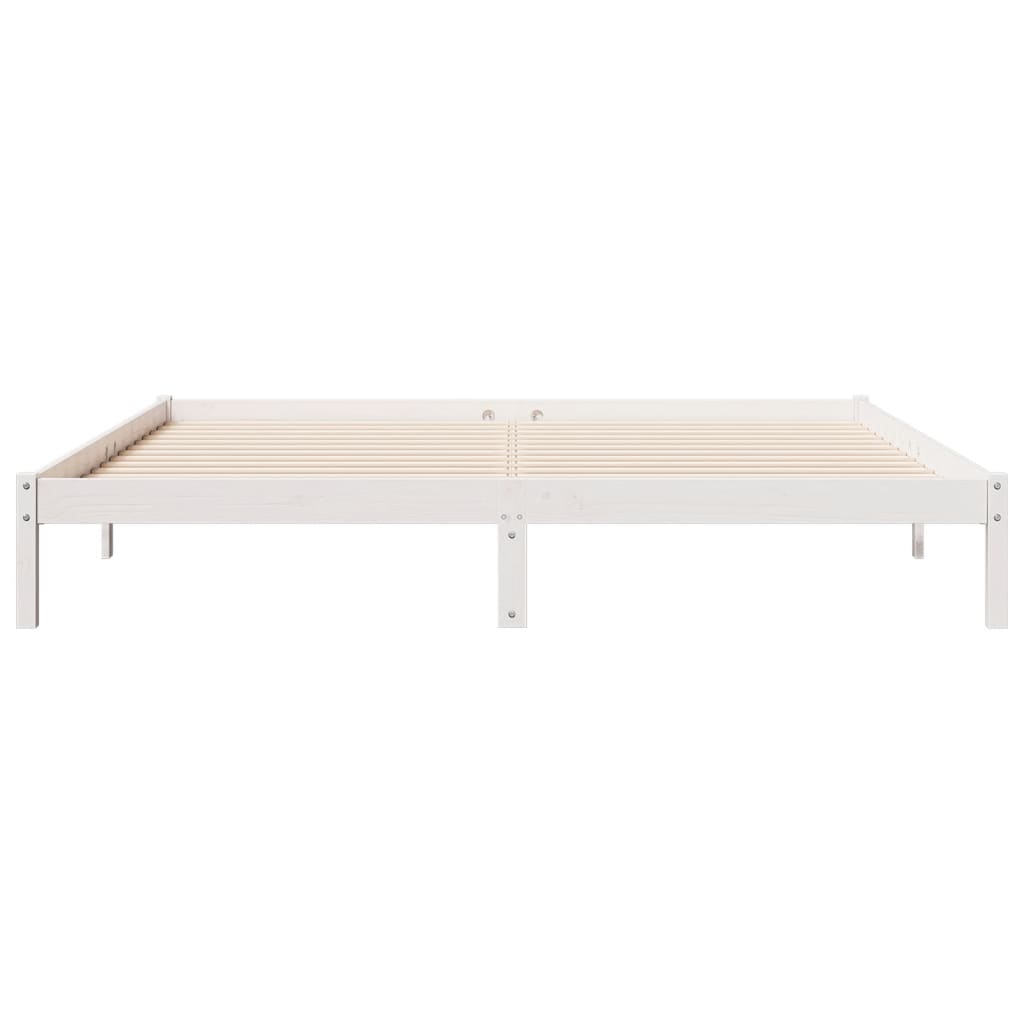 ekstra lang sengeramme uden madras 200x210 cm massivt fyrretræ