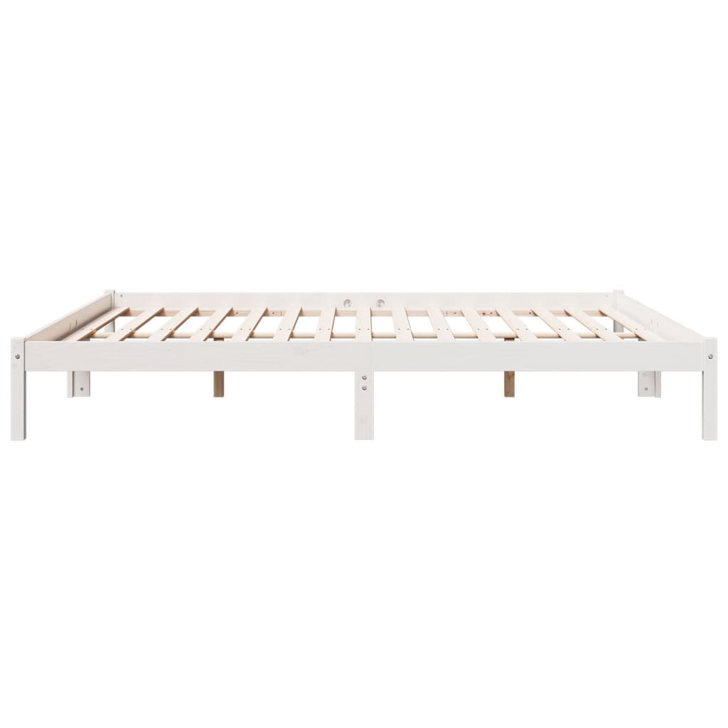 ekstra lang sengeramme uden madras 200x210 cm massivt fyrretræ