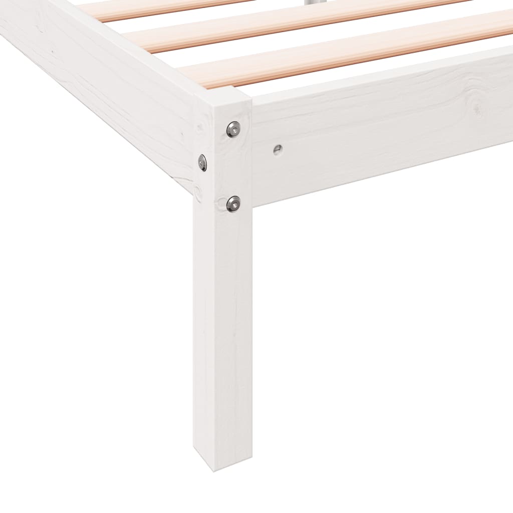 ekstra lang sengeramme uden madras 200x210 cm massivt fyrretræ