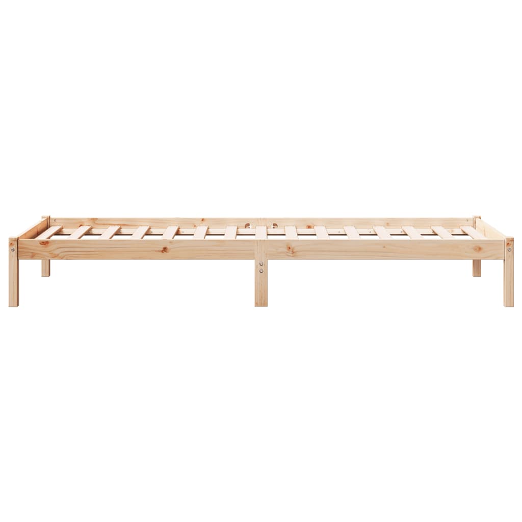 ekstra lang sengeramme uden madras 80x220 cm massivt fyrretræ
