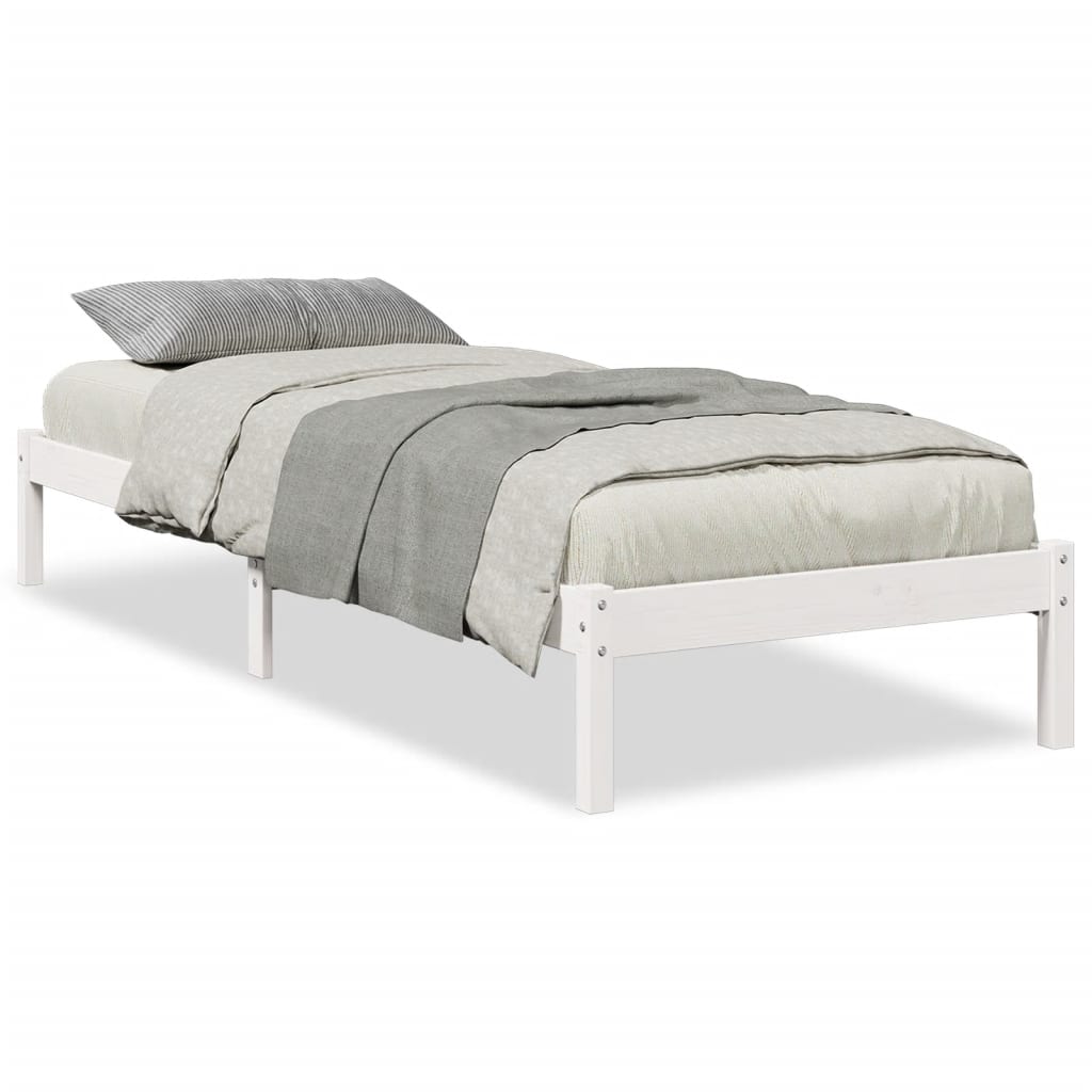 ekstra lang sengeramme uden madras 80x220 cm massivt fyrretræ