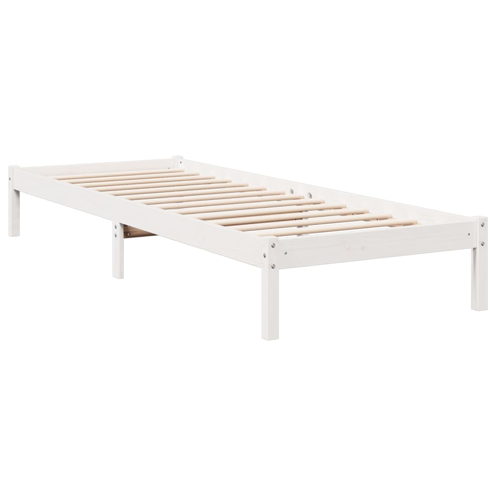 ekstra lang sengeramme uden madras 80x220 cm massivt fyrretræ