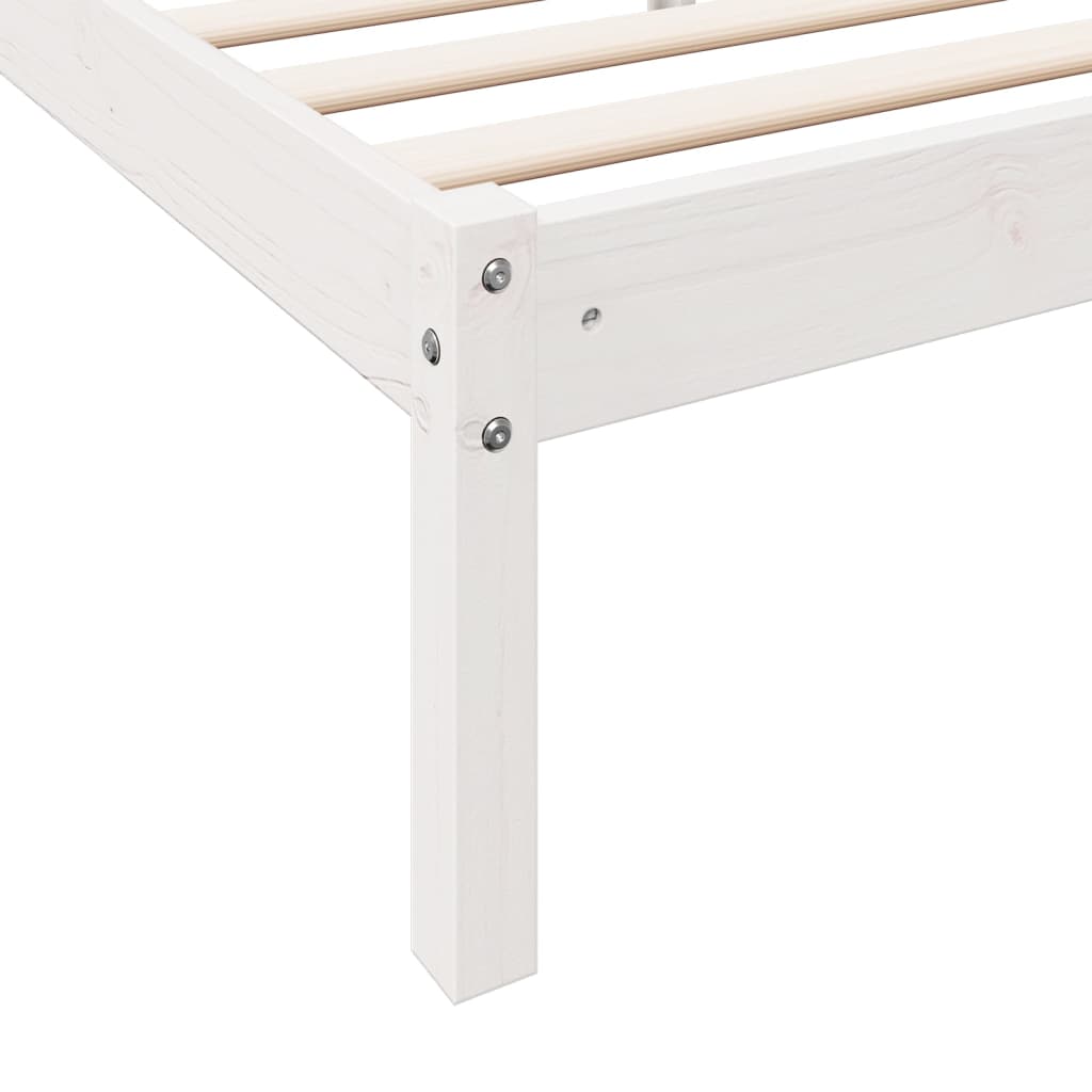 ekstra lang sengeramme uden madras 80x220 cm massivt fyrretræ