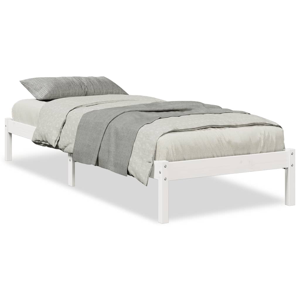 ekstra lang sengeramme uden madras 100x220 cm massivt fyrretræ