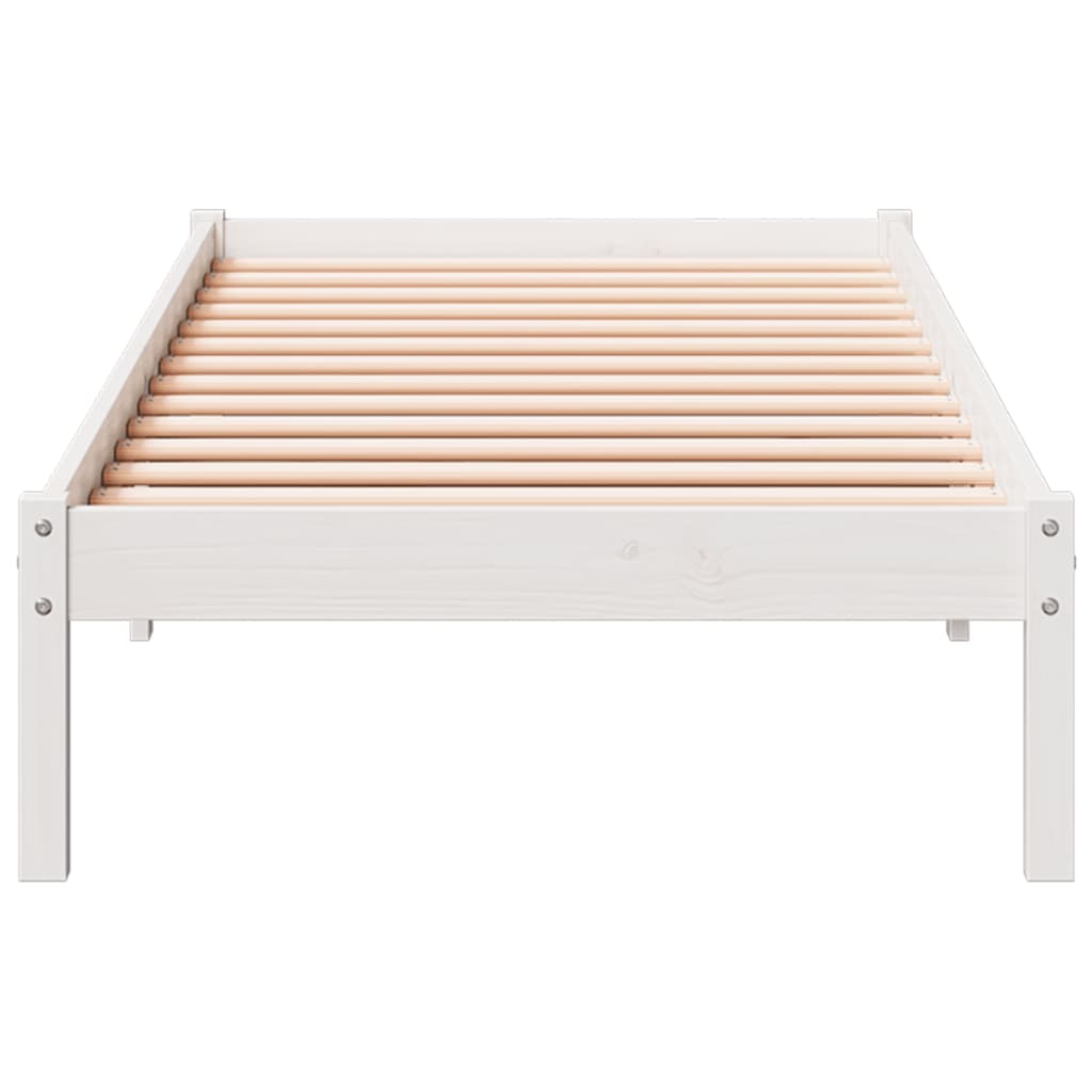 ekstra lang sengeramme uden madras 100x220 cm massivt fyrretræ