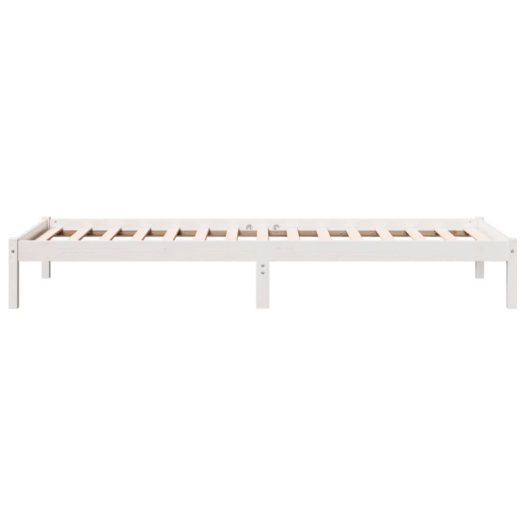 ekstra lang sengeramme uden madras 100x220 cm massivt fyrretræ