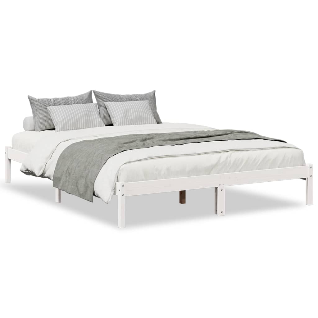 ekstra lang sengeramme uden madras 140x220 cm massivt fyrretræ