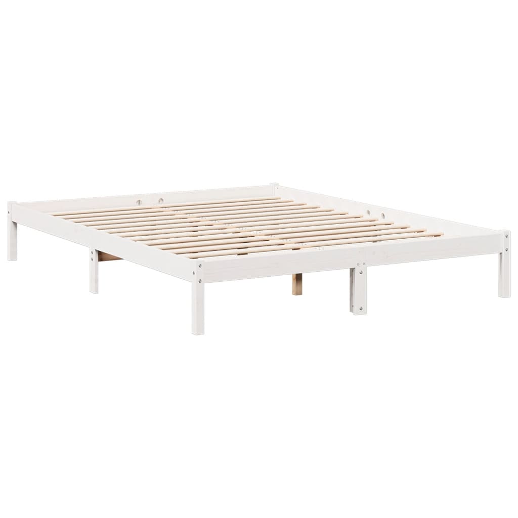ekstra lang sengeramme uden madras 160x220 cm massivt fyrretræ