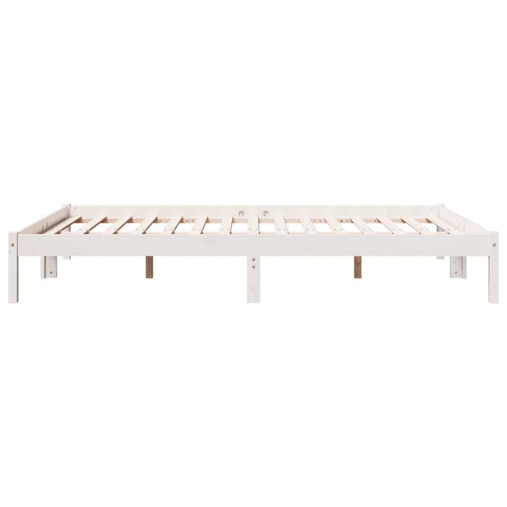 ekstra lang sengeramme uden madras 160x220 cm massivt fyrretræ