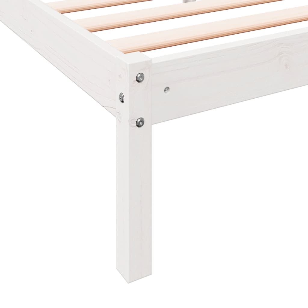 ekstra lang sengeramme uden madras 160x220 cm massivt fyrretræ